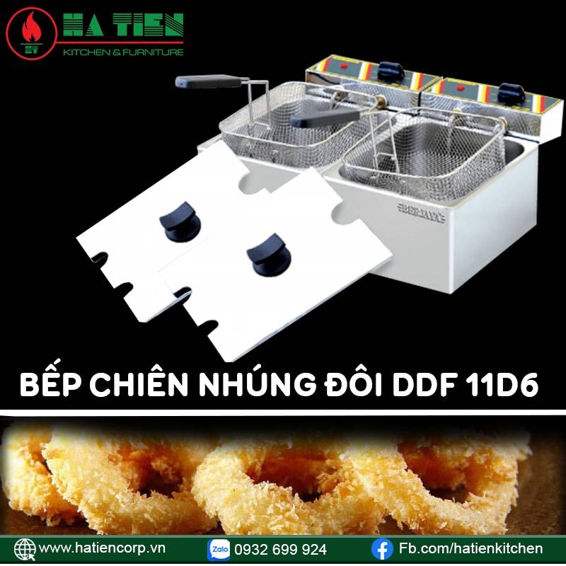 Bếp chiên nhúng đôi DDF 116D