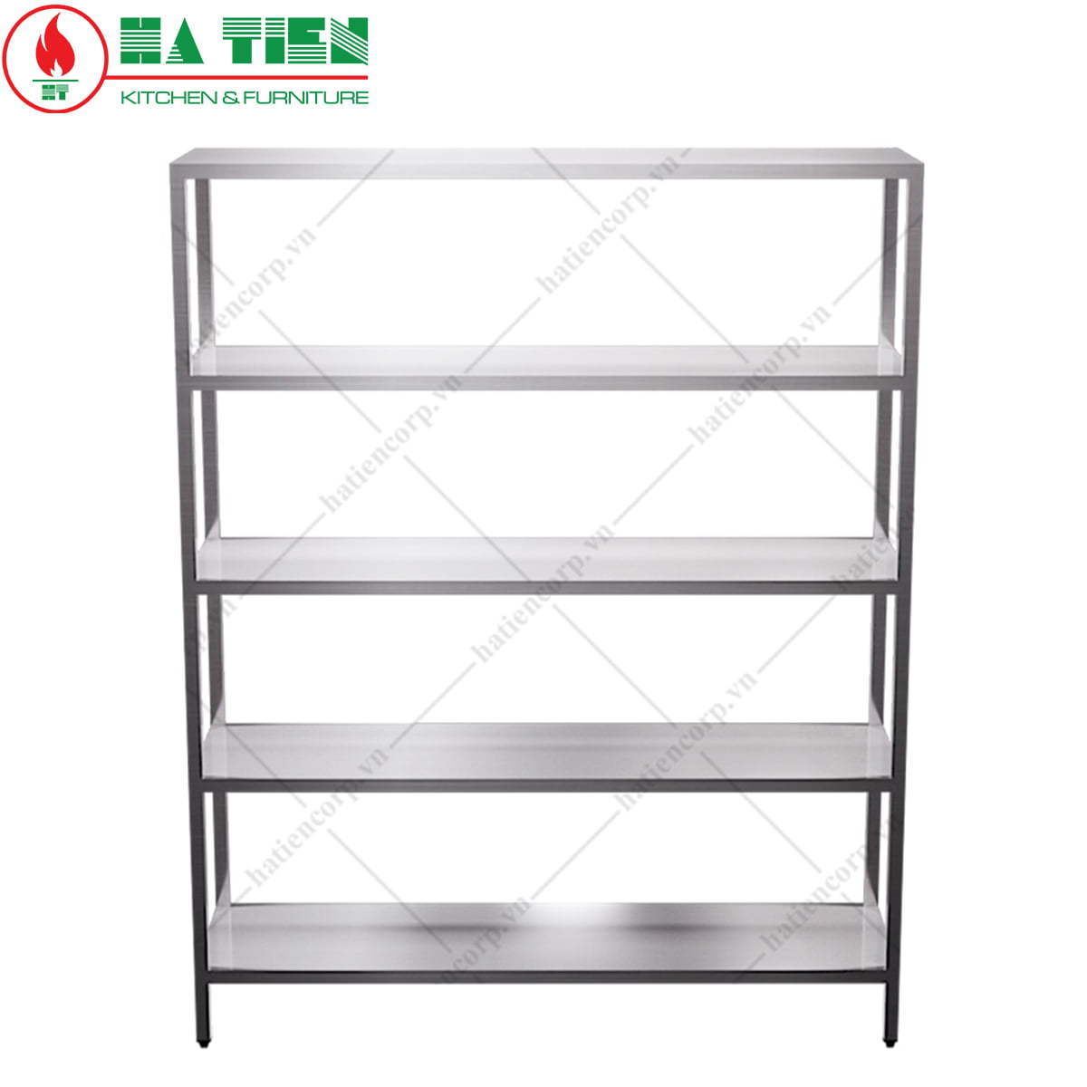Kệ inox - Kệ phẳng 5 tầng