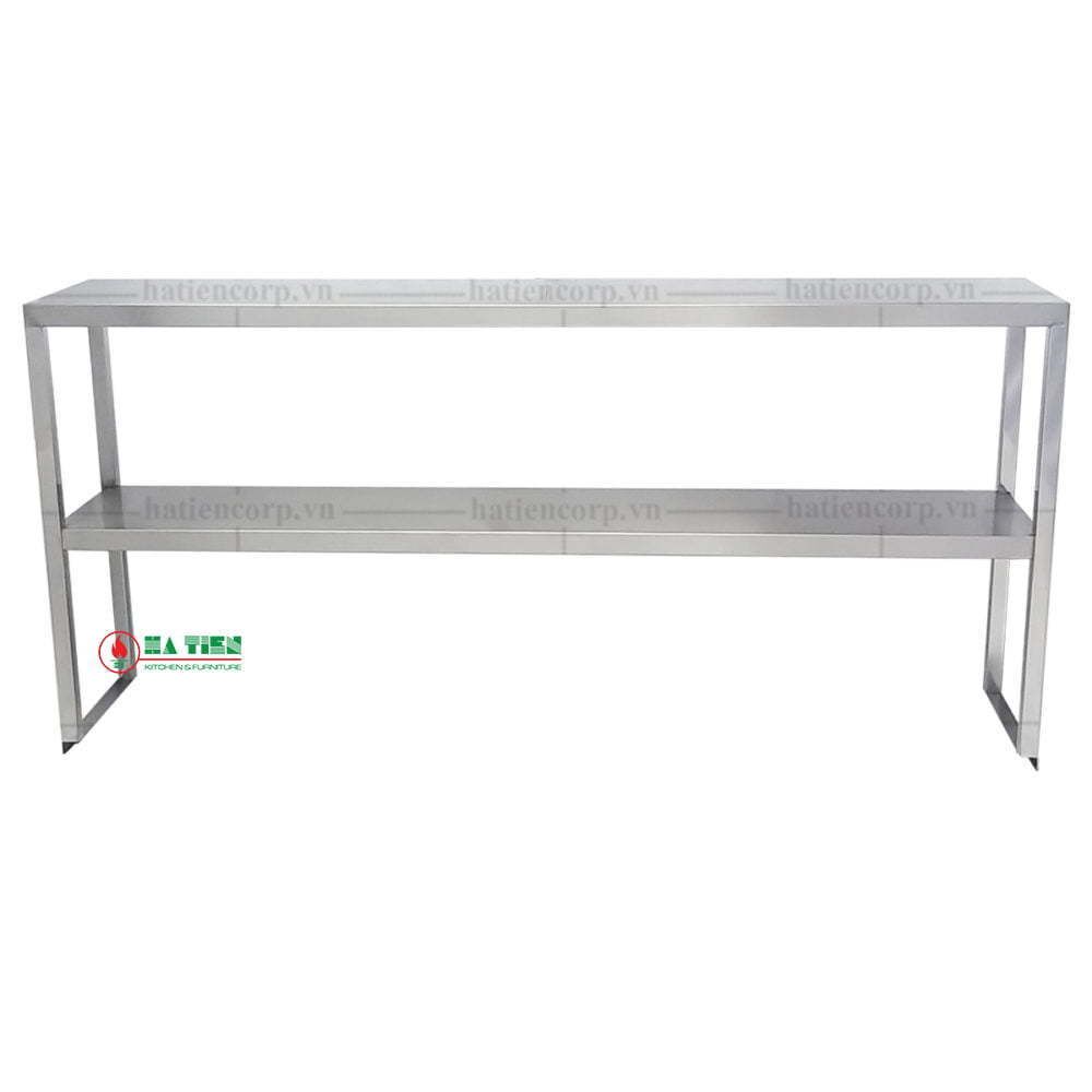 Kệ inox - Kệ phẳng 2 tầng đặt trên bàn