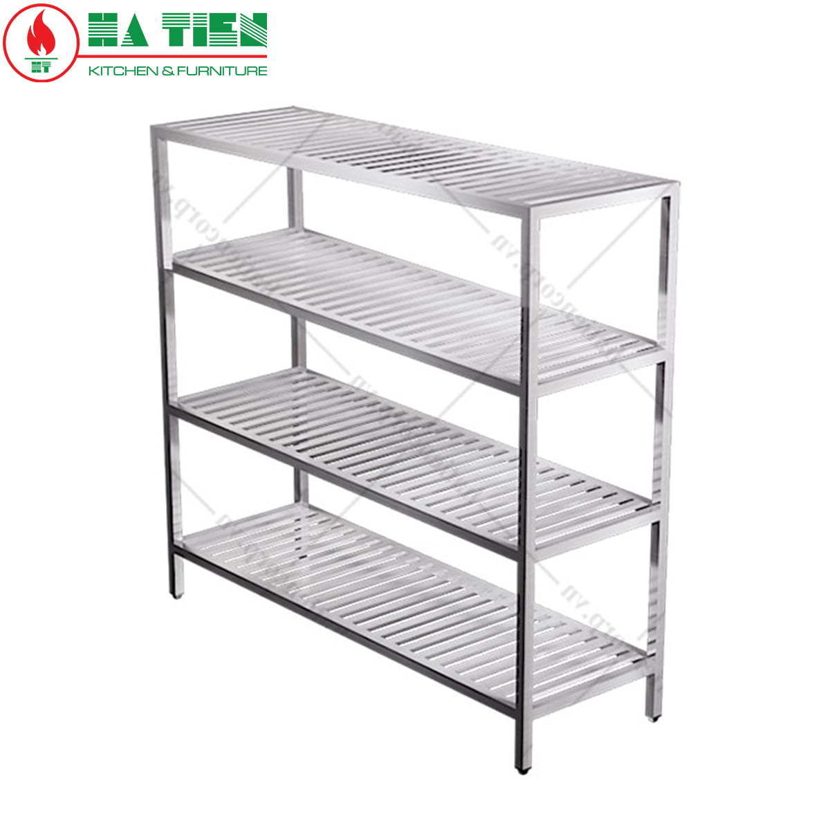 Kệ inox - Kệ thanh 4 tầng
