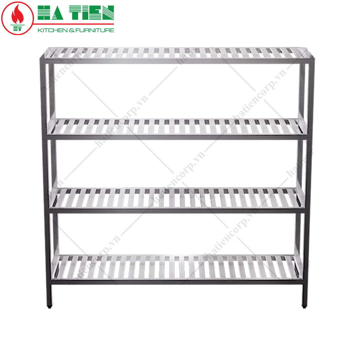 Kệ inox - Kệ thanh 4 tầng