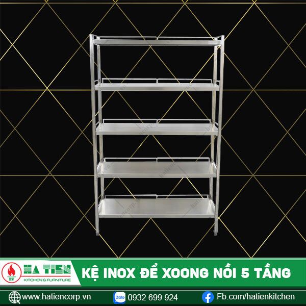 kệ inox để xoong nồi