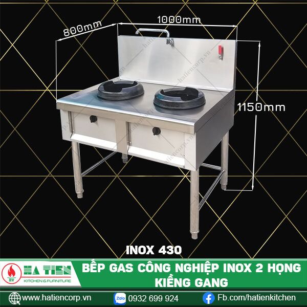 bếp gas công nghiệp 430, 1000