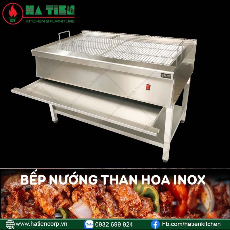 bếp nướng than hoa inox 3