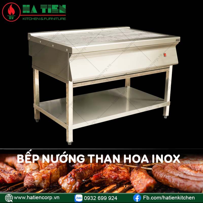bếp nướng than hoa inox 2