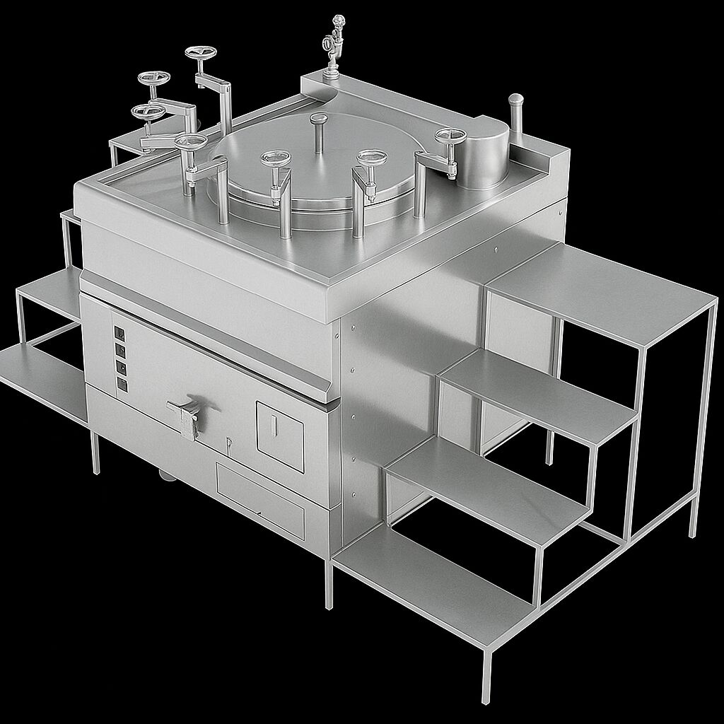 Nguyên lý hoạt động & Quy trình vận hành an toàn Nồi Hầm Áp Suất Công Nghiệp HT-PC1500G