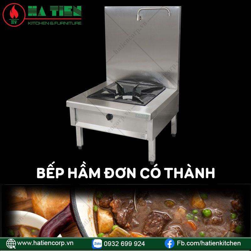 Bếp hầm đơn có thành