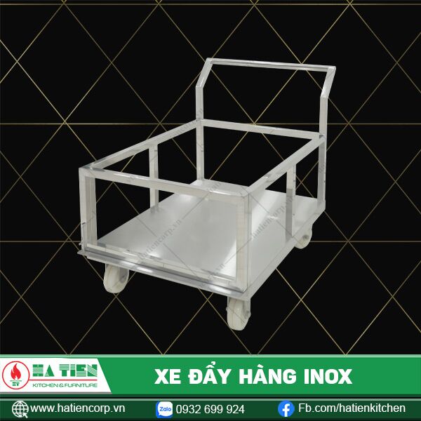 xe đẩy hàng inox
