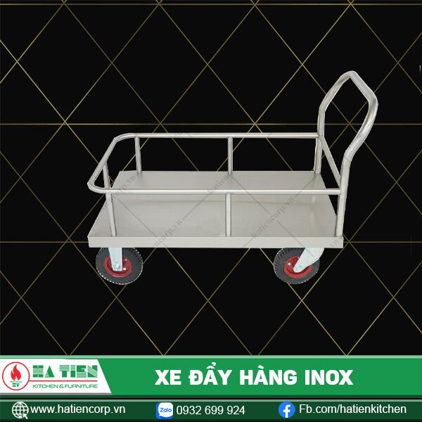xe đẩy hàng inox 2