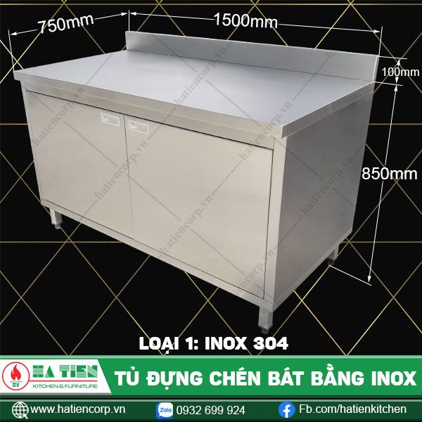 Tủ đựng chén bát bằng inox