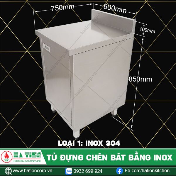 tủ đựng chén bát bằng inox QTC-6