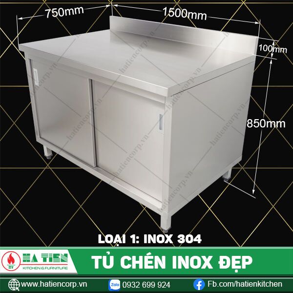 tủ chén inox đẹp