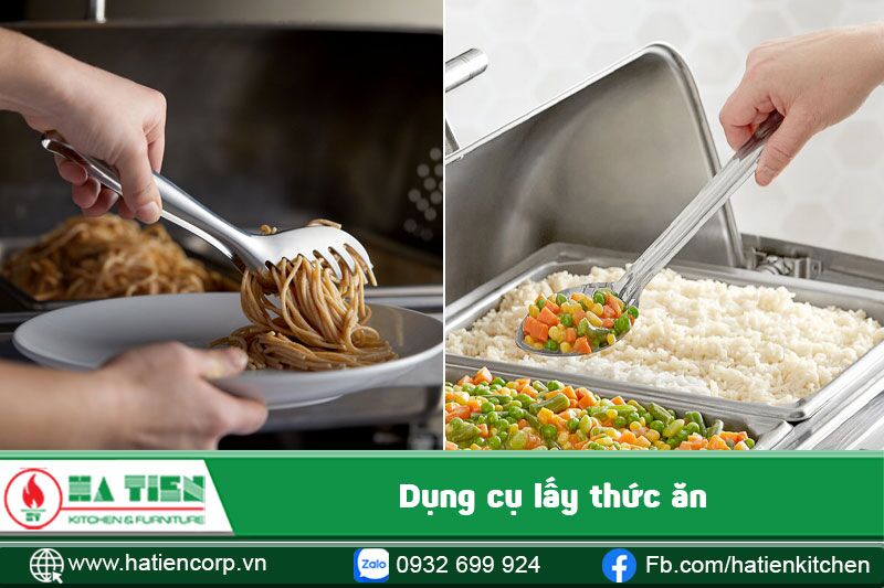 dụng cụ buffet lấy thức ăn