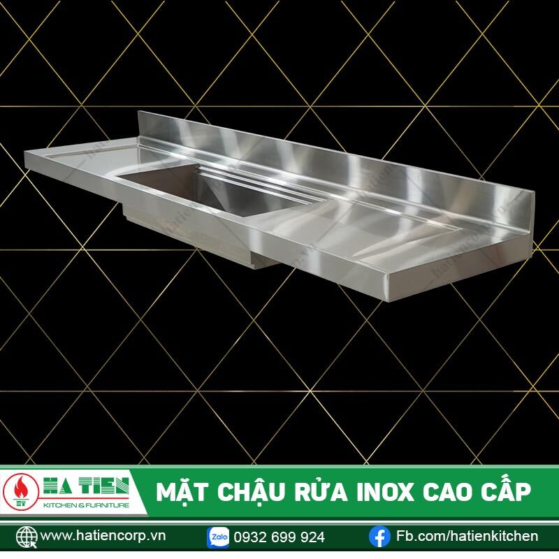 Hố rửa có kích thước rộng, đáy sâu
