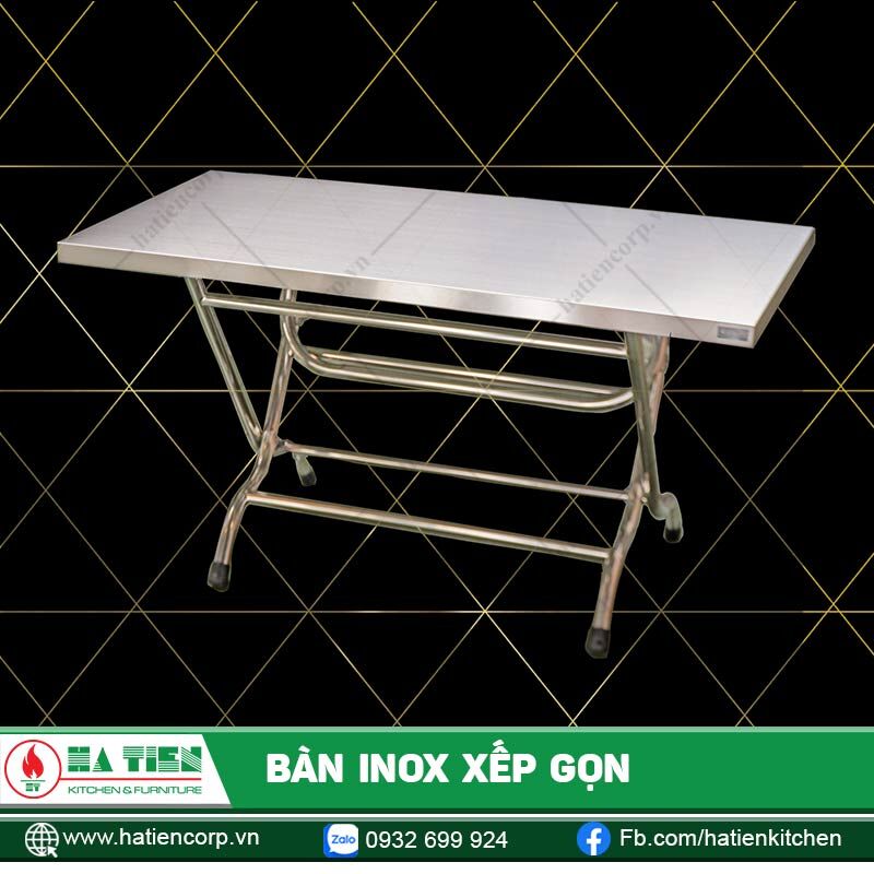 Bàn inox xếp gọn Hà Tiên