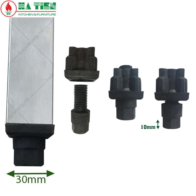 Chân kệ inox - Chân điều chỉnh độ cao