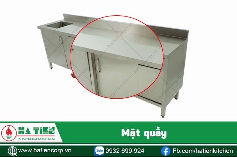 mặt bồn rửa chén inox 304