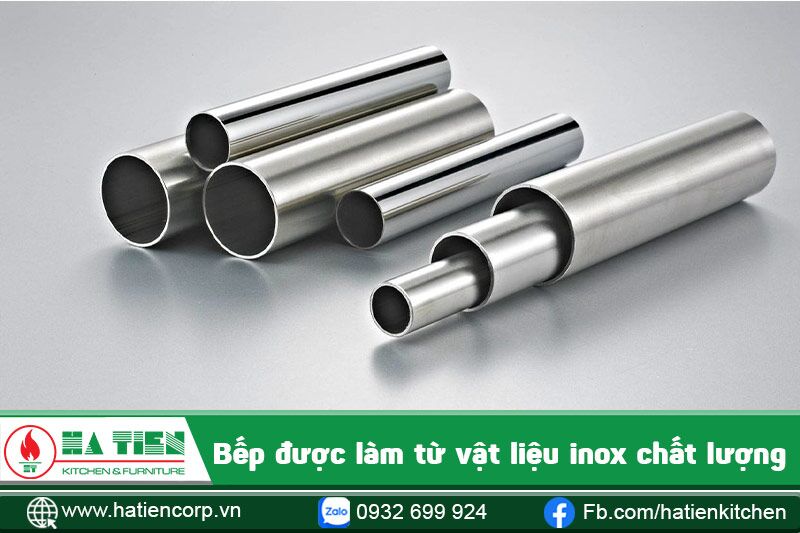 chất liệu của bếp gas công nghiệp