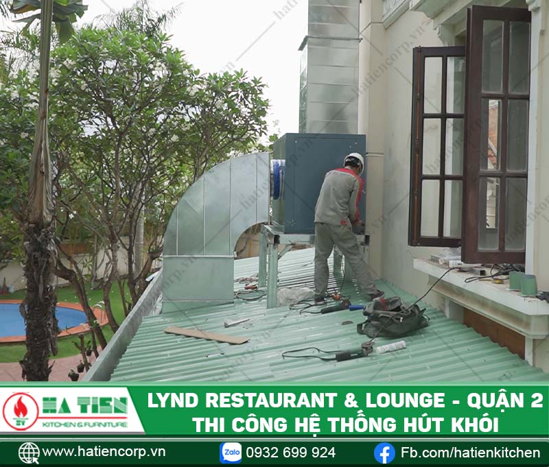 Hệ thống hút khói, hút mùi, đảm bảo bếp luôn thông thoáng