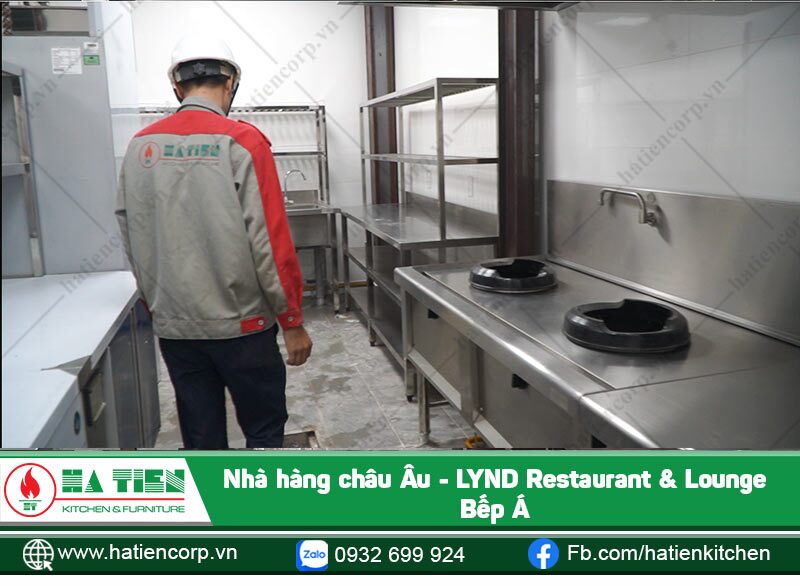 Lắp đặt bếp á đôi cho nhà hàng
