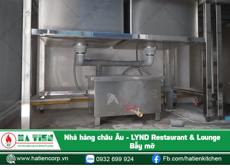Lắp đặt bẫy mỡ cho chậu rửa