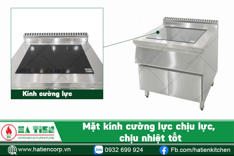 bếp âu 4 họng điện từ có mặt kính cường lực