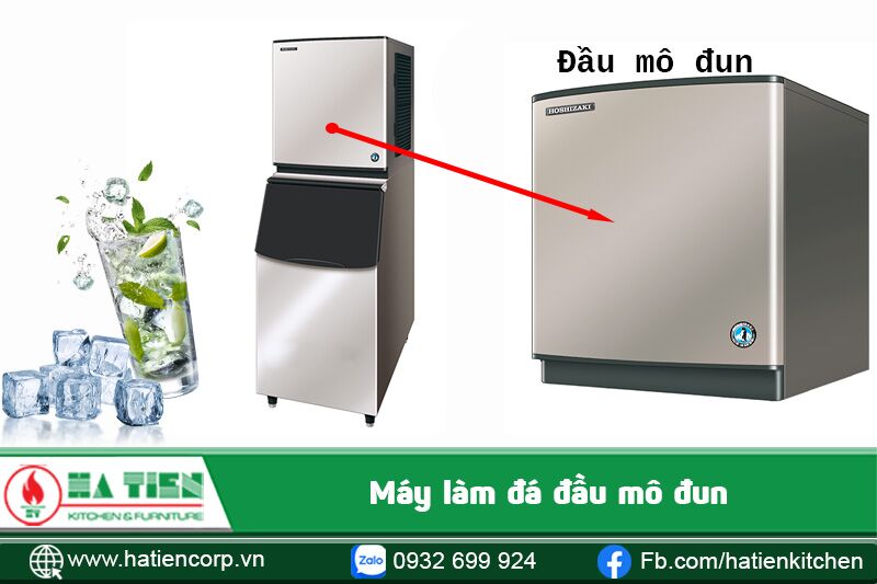máy làm đá đầu mô đun