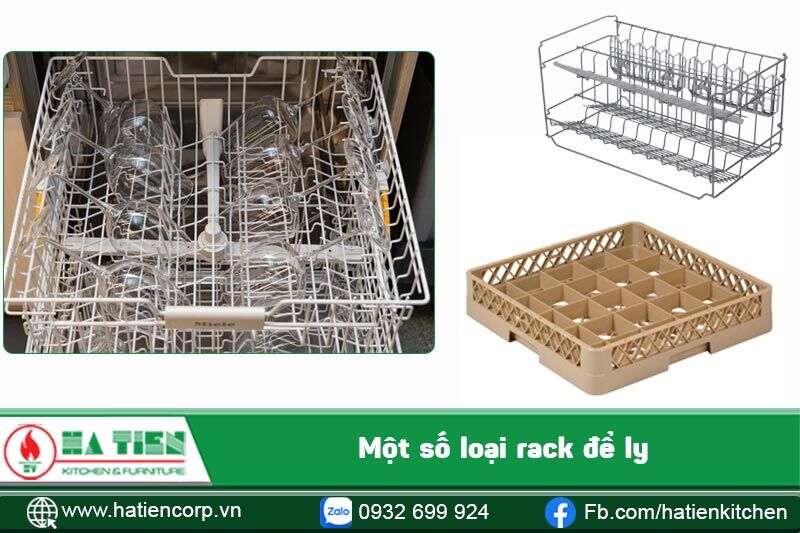 rack máy rửa ly