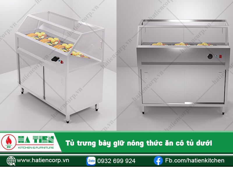 Tủ trưng bày có kính, có tủ cửa lùa