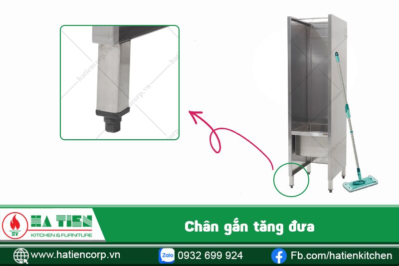 chân tủ inox 304