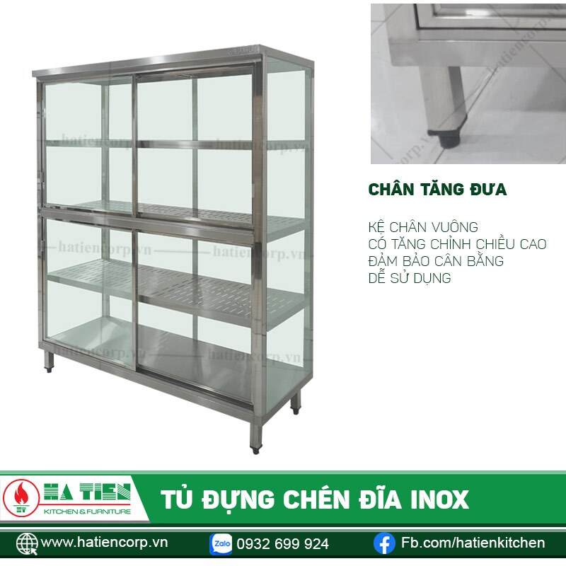 4 chân tủ có tăng đưa chỉnh chiều cao