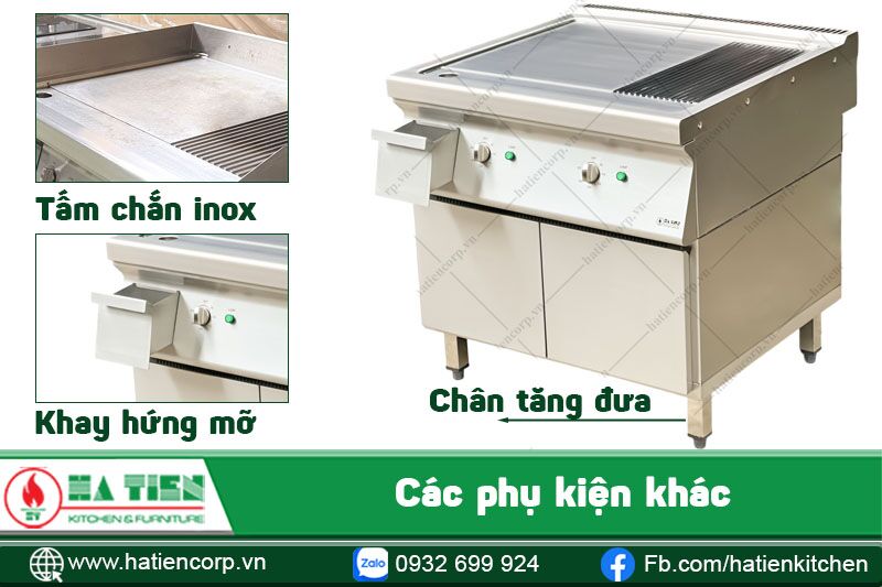 Phụ kiện của bếp chiên phẳng điện