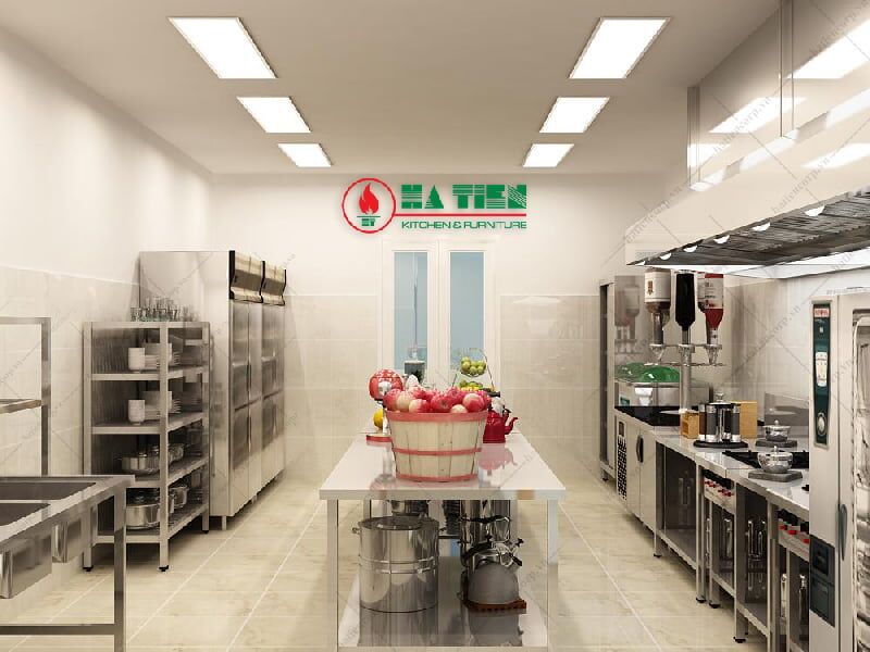 Mẫu thiết kế bếp nhà hàng, bếp công nghiệp đẹp