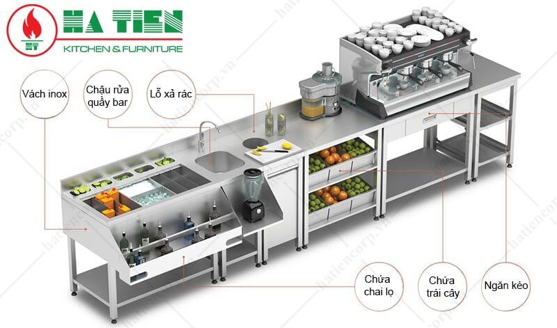 quầy bar quán cafe